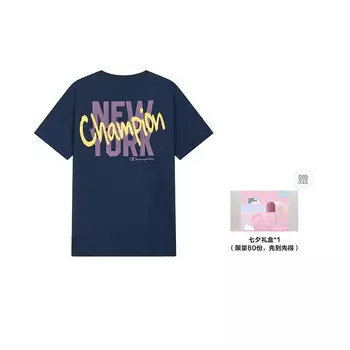 Футболка унисекс Champion, темно-синий