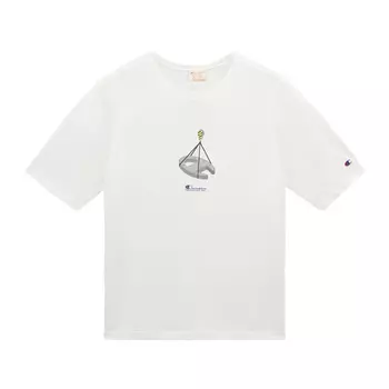 Футболка унисекс Champion, White-Worker Print