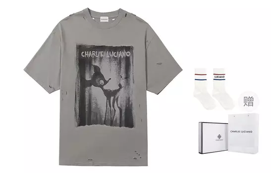 Футболка унисекс Charlie Luciano, серый