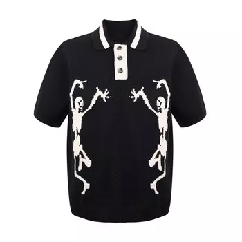 Футболка унисекс черная 24H7, черный