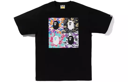 Футболка унисекс черная A Bathing Ape, черный