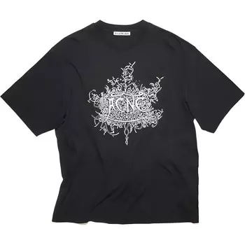 Футболка унисекс черная Acne Studios, черный