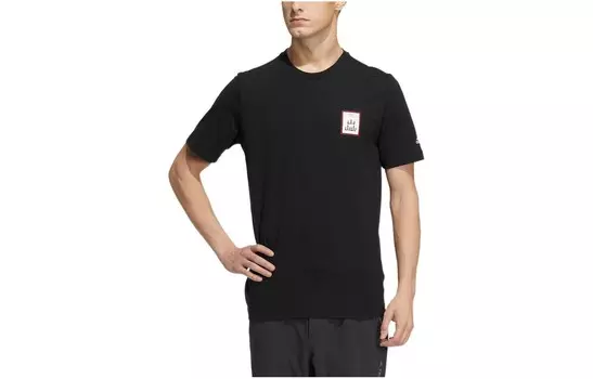 Футболка унисекс черная Adidas, черный