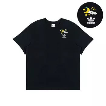Футболка унисекс черная Adidas Originals, черный
