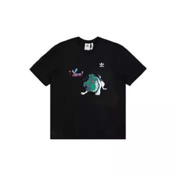 Футболка унисекс черная Adidas Originals, черный