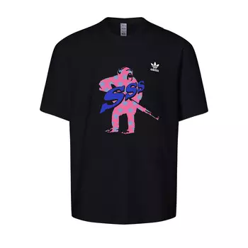 Футболка унисекс черная Adidas Originals, черный