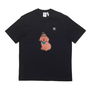 Футболка унисекс черная Adidas Originals, черный