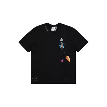 Футболка унисекс черная Adidas Originals, черный