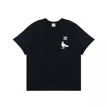 Футболка унисекс черная Adidas Originals, черный
