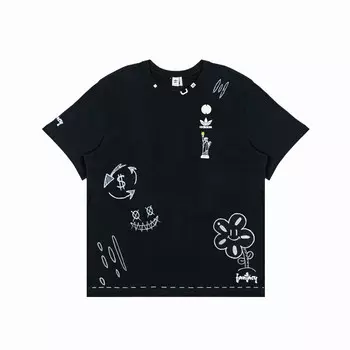 Футболка унисекс черная Adidas Originals, черный