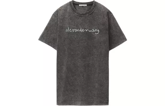 Футболка унисекс черная Alexander Wang, черный