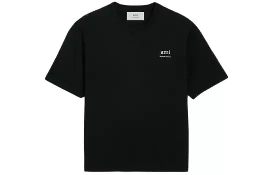 Футболка унисекс черная Amiparis, черный