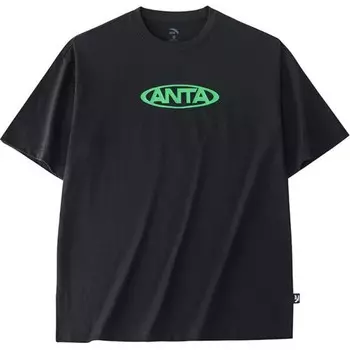 Футболка унисекс черная Anta, черный