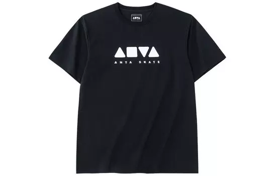 Футболка унисекс черная Anta, черный