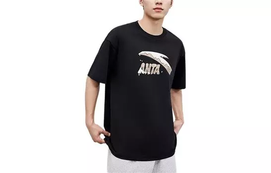 Футболка унисекс черная Anta, черный