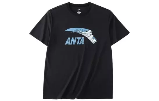 Футболка унисекс черная Anta, черный