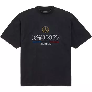 Футболка унисекс черная Balenciaga, черный