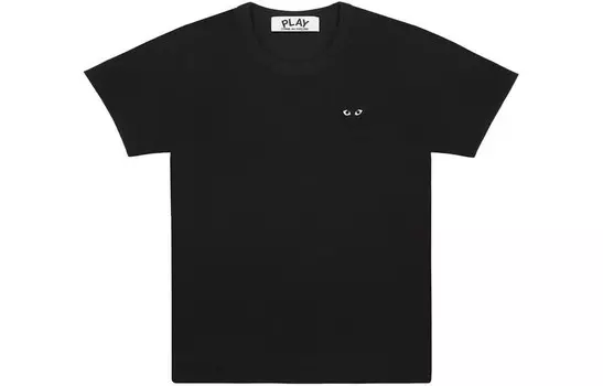 Футболка унисекс черная Cdg Play, черный