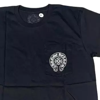 Футболка унисекс черная Chrome Hearts, черный