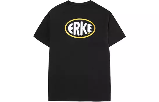 Футболка унисекс черная Erke, черный