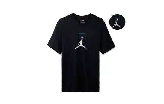 Футболка унисекс черная Jordan, черный