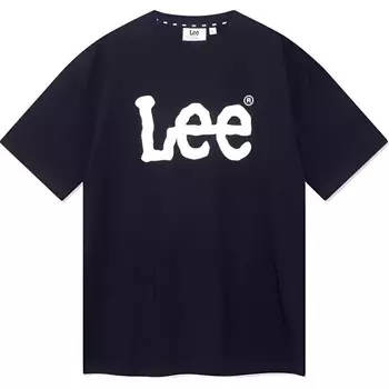 Футболка унисекс черная Lee, черный