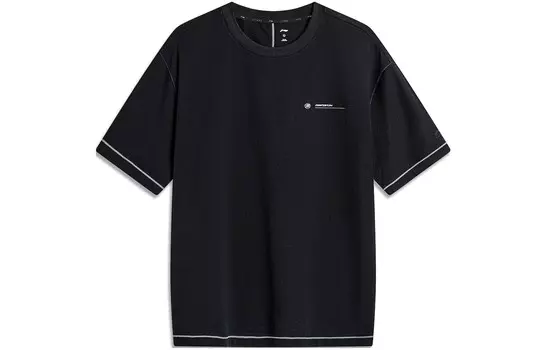 Футболка унисекс черная Lining, черный