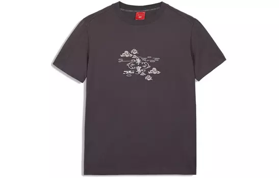 Футболка унисекс черная Lining, черный