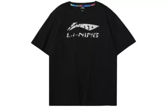 Футболка унисекс черная Lining, черный