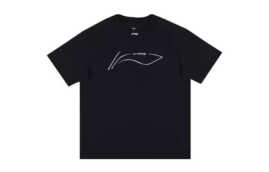 Футболка унисекс черная Lining, черный