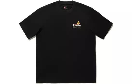 Футболка унисекс черная Lining, черный