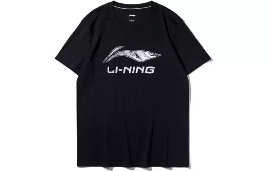 Футболка унисекс черная Lining, черный