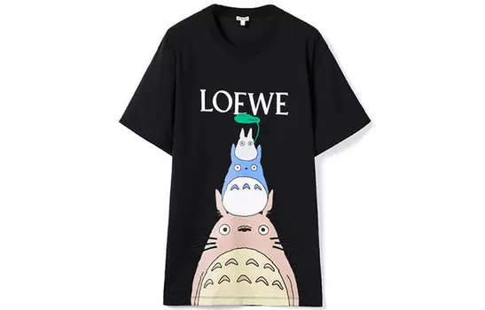 Футболка унисекс черная Loewe, черный