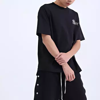 Футболка унисекс черная Mlb, черный