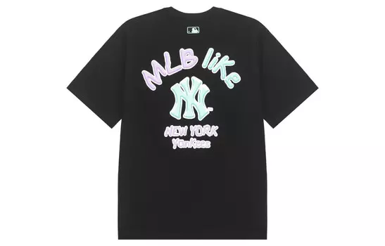 Футболка унисекс черная Mlb, черный