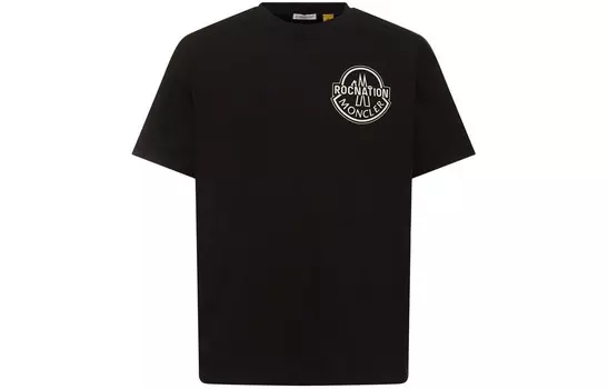 Футболка унисекс черная Moncler Genius, черный