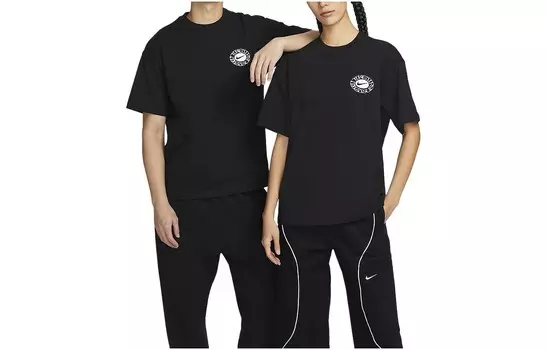 Футболка унисекс черная Nike, черный