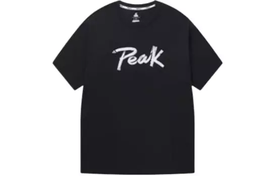 Футболка унисекс черная Peak, черный