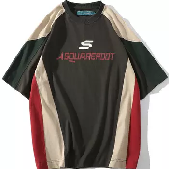 Футболка унисекс черная/серая A Square Root, черный