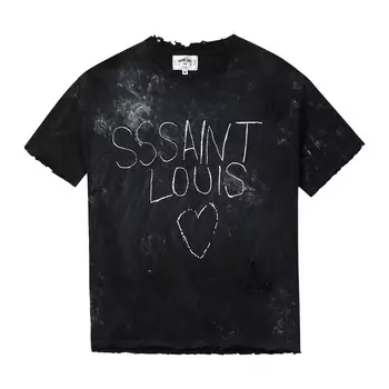 Футболка унисекс черная Sssaint Louis, черный