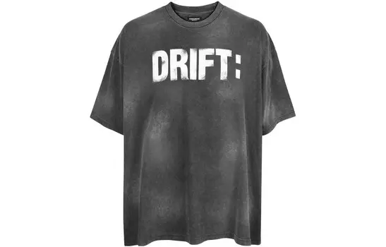 Футболка унисекс черная стираная Farfromwhat, черный