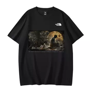 Футболка унисекс черная The North Face, черный