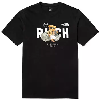 Футболка унисекс черная The North Face, черный