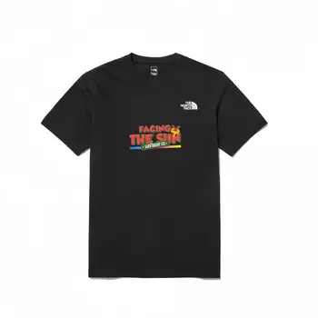 Футболка унисекс черная The North Face, черный