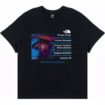 Футболка унисекс черная The North Face, черный