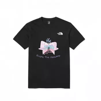 Футболка унисекс черная The North Face, черный