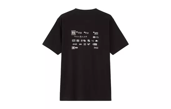 Футболка унисекс черная Uniqlo, черный