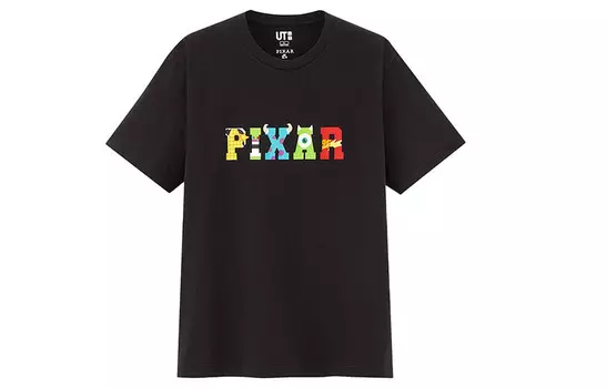 Футболка унисекс черная Uniqlo, черный