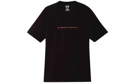 Футболка унисекс черная Uniqlo, черный