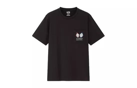 Футболка унисекс черная Uniqlo, черный